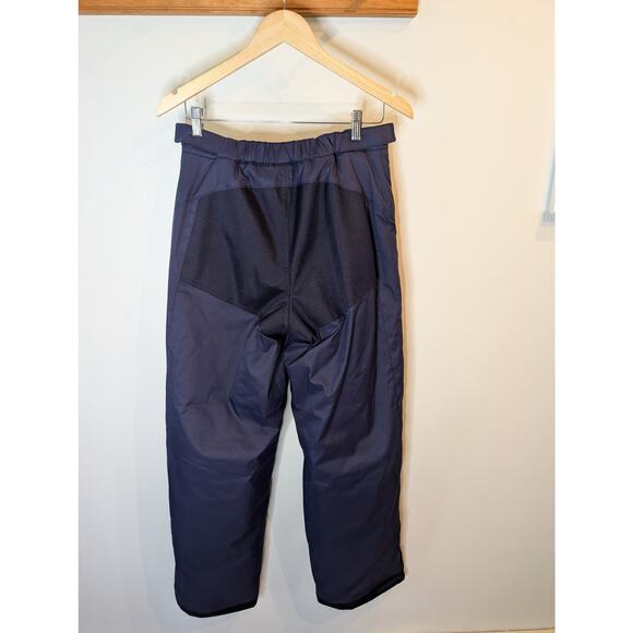 LL Bean Insulated Snow Ski Pants Navy Blue Nylon Mesh Lined Elastic Cuff Medium - Picture 4 of 10